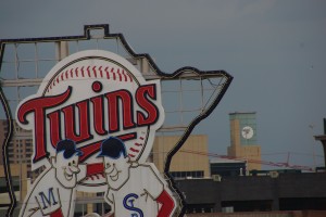 View of Twins sign